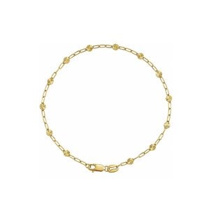 GF 5.15mm Polished Anchor Chain Link Bracelet 7
