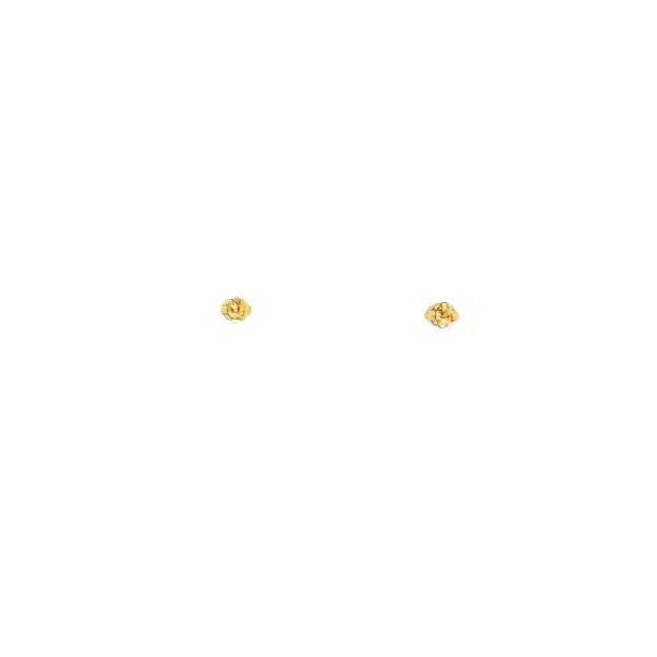 14K Yellow Gold 1980's .50ct Oval Amethyst .05ct Diamond Post Earrings
