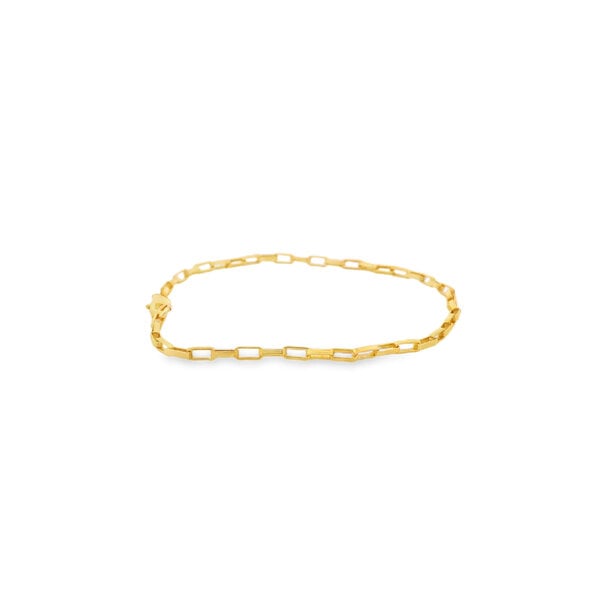 Gold Filled 2mm Open Box Link Bracelet 6.75"