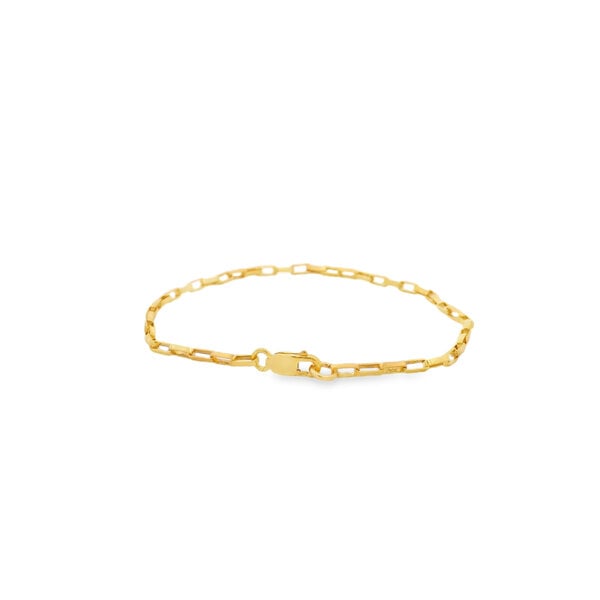 Gold Filled 2mm Open Box Link Bracelet 6.75"