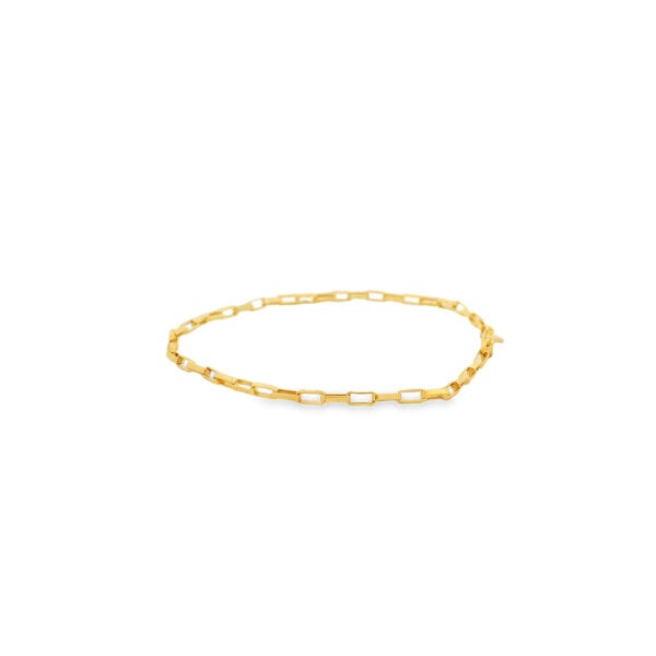 Gold Filled 2mm Open Box Link Bracelet 6.75"