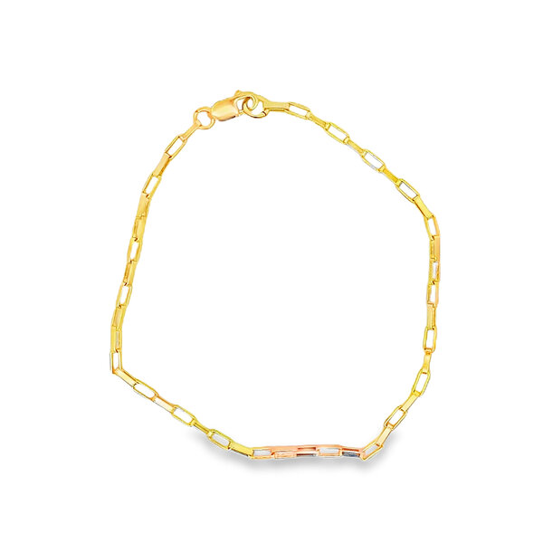 Gold Filled 2mm Open Box Link Bracelet 6.75"