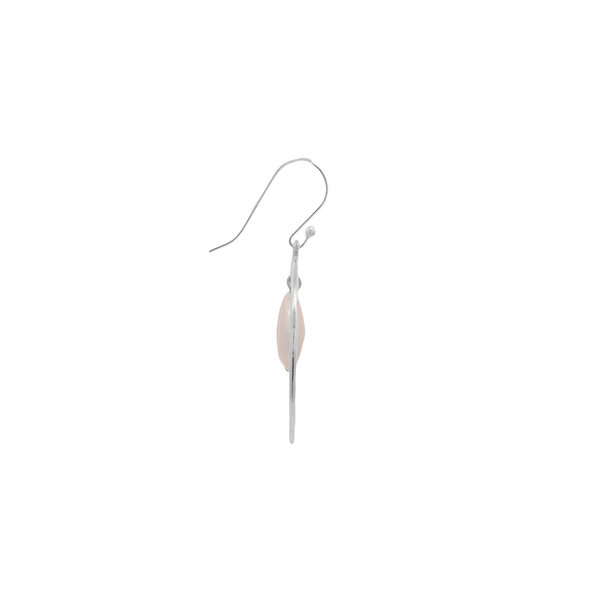 Sterling Silver 12-12.5mm Coin Pearl Circle Dangles