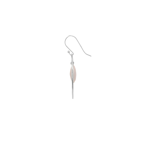 Sterling Silver 12-12.5mm Coin Pearl Circle Dangles