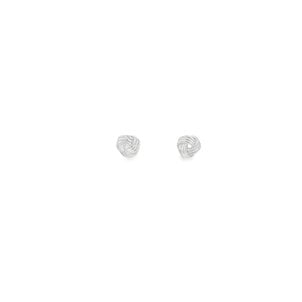 SS 7mm Love Knot Post Earrings