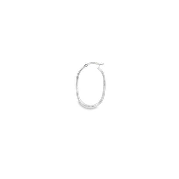 Sterling Silver 5x37mm Oval Lightweight Hoops