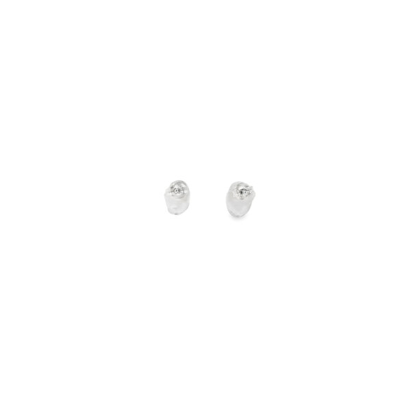 Sterling Silver 10x8mm Oval Abalone Post Earrings