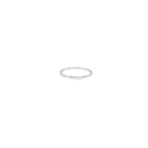SS GC Org Polished Rice Bead & Bar Stackable Band