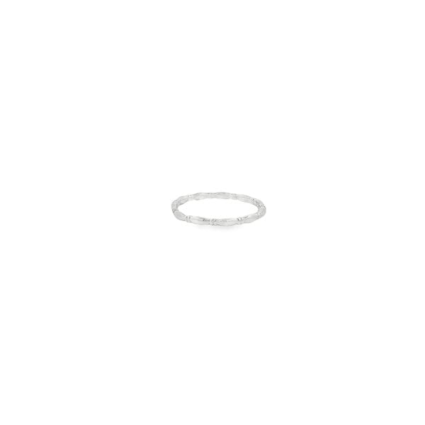 Sterling Silver GC Original Polished Rice Bead & Bar Stackable Band