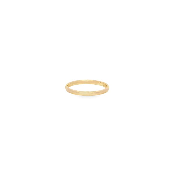 14K Yellow Gold Estate 2mm Polished Band Size 6.75