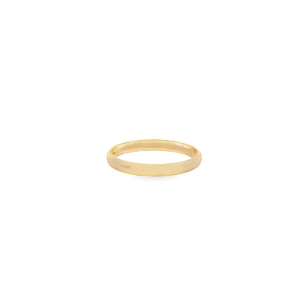 14K Yellow Gold Estate 3mm Polished Band Size 10.5