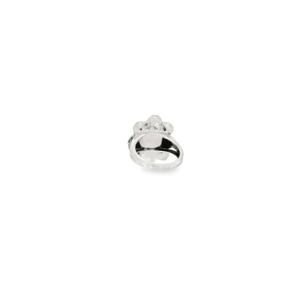 Sterling Silver Oval Cabochon 5.72ct Sonora Turquoise Ring Size 8