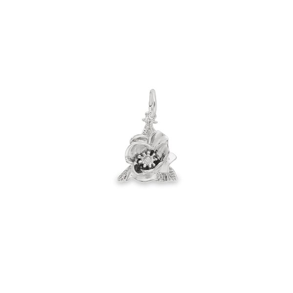 Sterling Silver Magnolia Charm