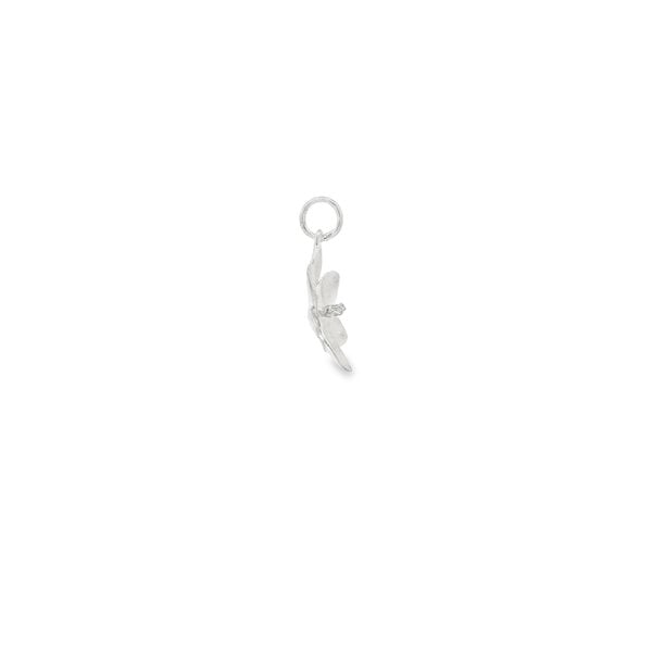 Sterling Silver Large Textured Magnolia 31x29mm