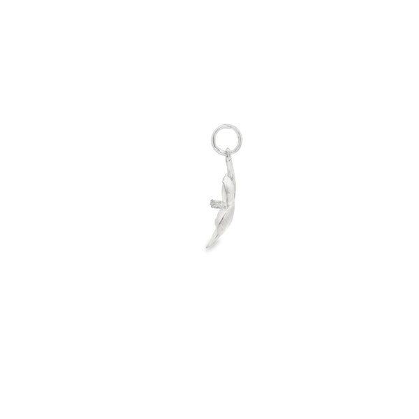 Sterling Silver Large Textured Magnolia 31x29mm
