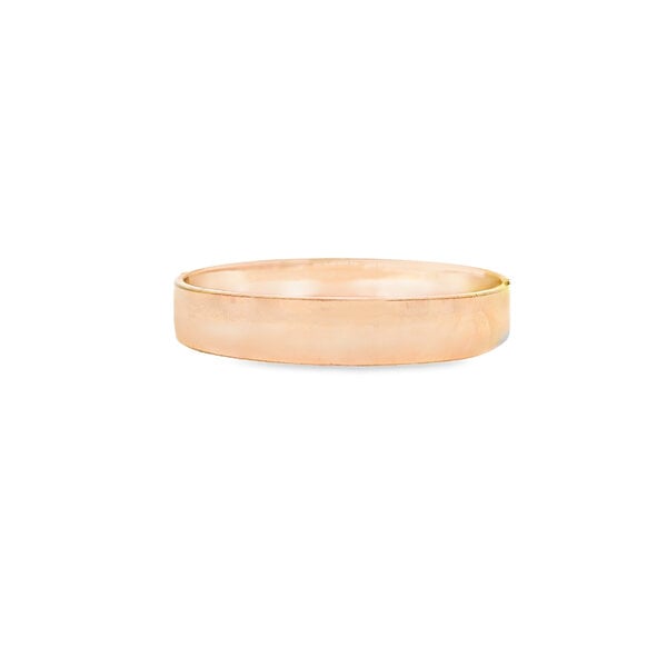 Gold Filled 1940's 12mm Flat Swirl Filigree Bangle 7.5"