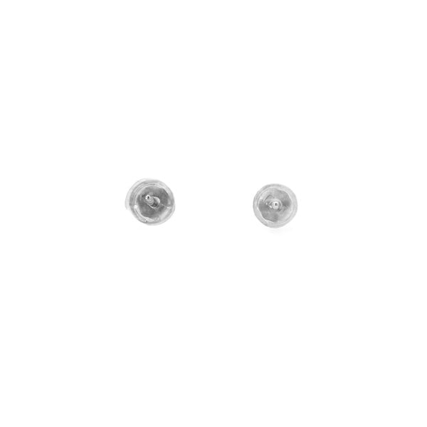 14K White Gold .50ct Round Lab Grown Diamond Martini Set Solitaire Post Earrings