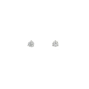 14KW .50ct Rd Lab Grown Dia Martini Set Solitaire Post Earrings