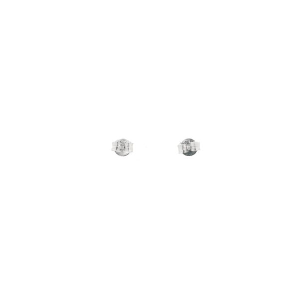 Sterling Silver Cubic Zirconia  Evil Eye Post Earrings