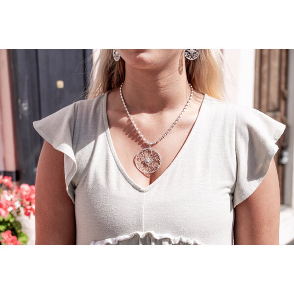 Sterling Silver 5 King Gate Pendant XL