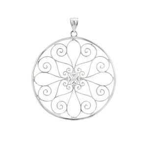 Sterling Silver 5 King Gate Pendant XL