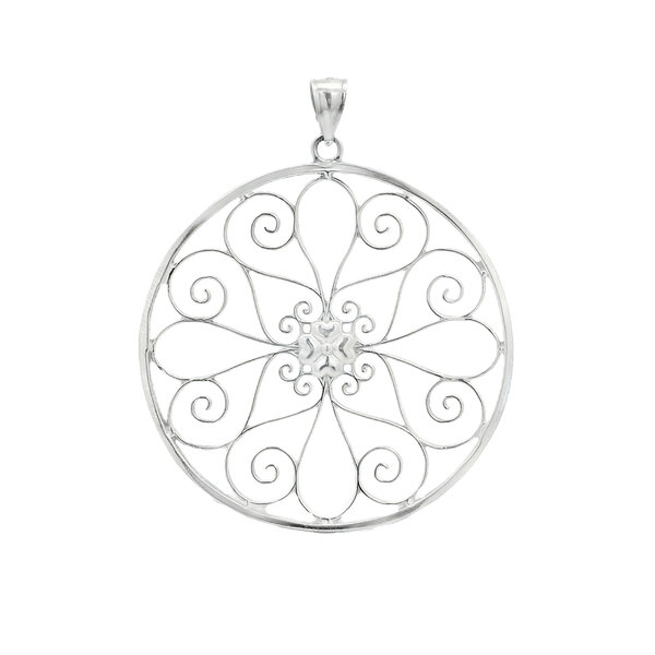 Sterling Silver 5 King Gate Pendant XL