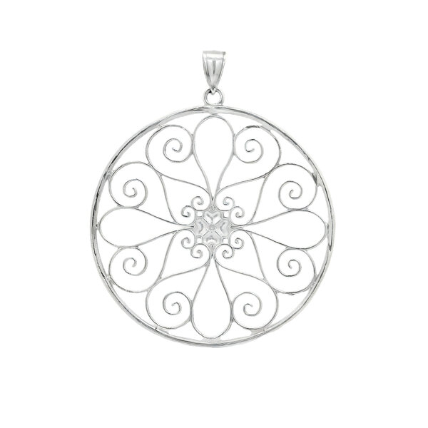 Sterling Silver 5 King Gate Pendant XL