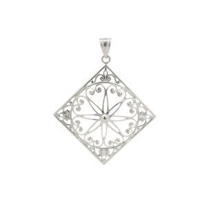 Sterling Silver Old Exchange Gate Pendant XL