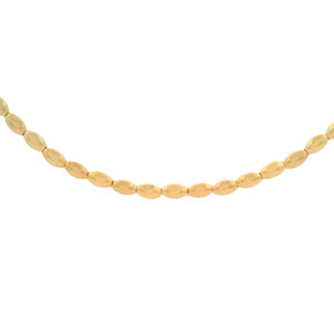 Yellow Gold Filled Charleston Rice Bead Necklace