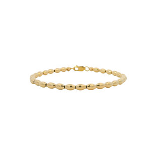 Yellow Gold Filled Charleston Rice Bead Bracelet