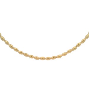 Yellow Gold Filled Charleston Rice Bead Necklace