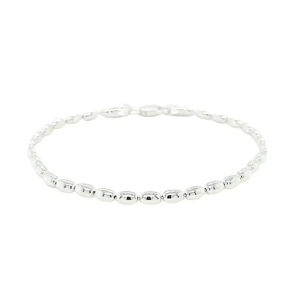 The Sterling Silver Charleston Rice Bead Bracelet Stack