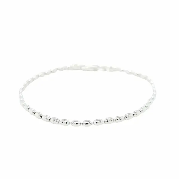 The Sterling Silver Charleston Rice Bead Bracelet Stack