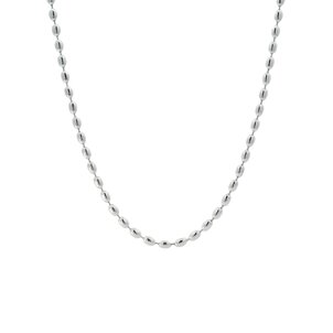 SS Rice Bead Necklace- Tiny 2mm