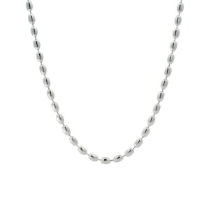 SS Rice Bead Necklace - Medium 3mm
