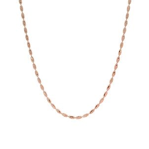14KR D/C Rice Bead Necklace