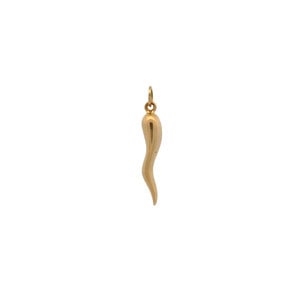 14KY Estate 27mm Italian Horn Charm