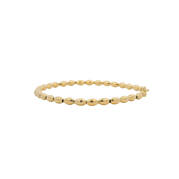 Yellow Gold Filled Charleston Rice Bead Bracelet