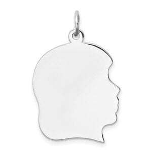 SS Large Girl Head Silhouette 27 Gauge