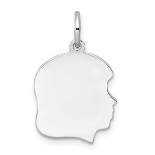 SS Small Girl Head Silhouette 27 Gauge