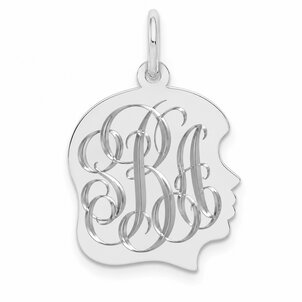 SS Small Girl Head Silhouette 27 Gauge