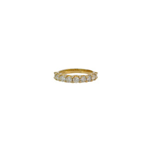 14KY GC U-Prong 1.20ct Diamond Band Sz 7