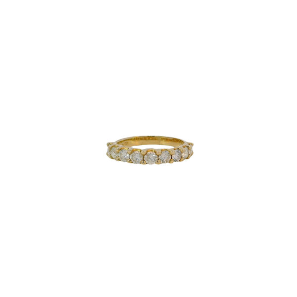 14KY Gold Creations U-Prong 1.20ct Diamond Band Size 7