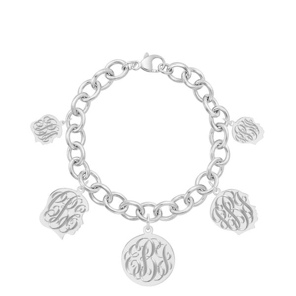 Sterling Silver 25mm Monogram Disc 27 Gauge