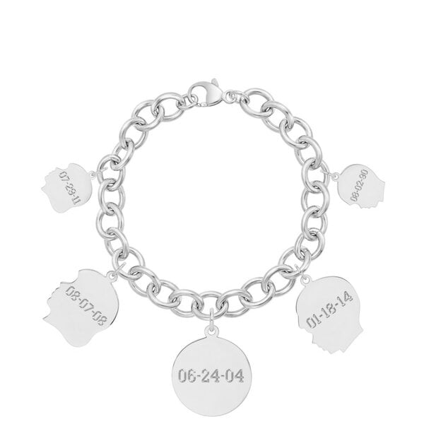 Sterling Silver 25mm Monogram Disc 27 Gauge