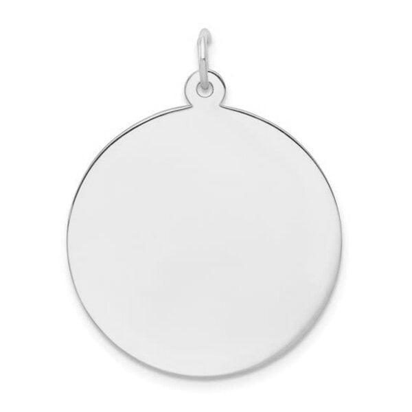 Sterling Silver 25mm Monogram Disc 27 Gauge