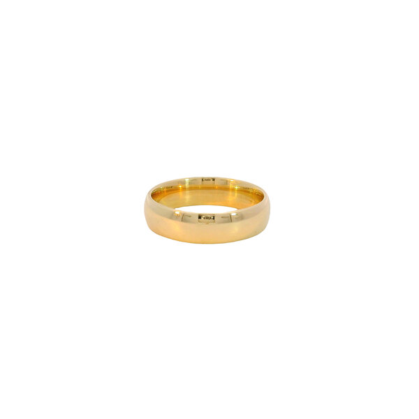 14K Yellow Gold Estate 5mm Polished Band Size 5.5