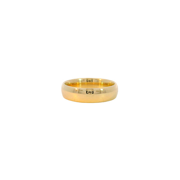 14K Yellow Gold Estate 5mm Polished Band Size 5.5