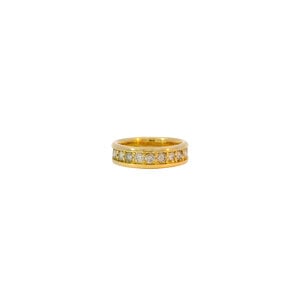 18KY Estate 1ct Dia 5mm Band Sz 4.5