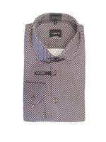 Venti Venti Dress Shirt Brown Navy